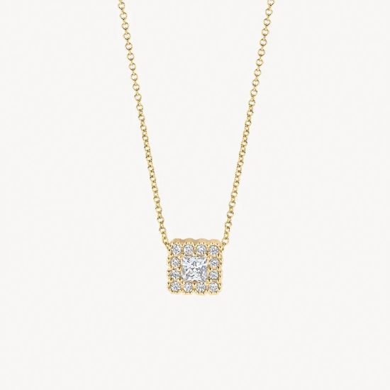 Gouden collier met zirkonia 3197YZI