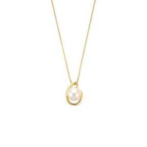 Gouden collier met parelhanger ZW 40-42-44cm 4035143