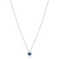 Zilveren collier met zirkonia blauw ZIC2697B