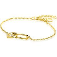 Zilveren armband geel verguld met zirkonia ZIA2809