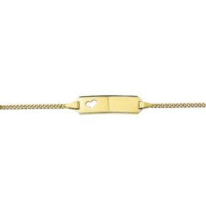 Gouden gr pl armband 9-11cm 4012023