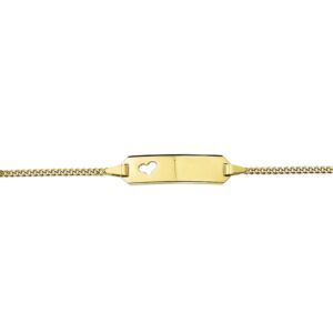 Gouden gr pl armband 9-11cm 4012023