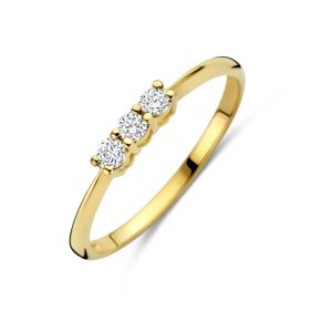 Gouden ring 0.15crt G/VS mt 54 4035517