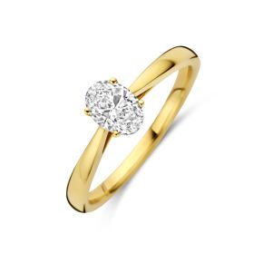 Gouden ring LG 0.50crt GH/SI mt 54 4035425