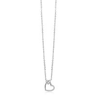 Zilveren collier met 2 hartjes zirkonia ZIC2874
