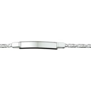 Zilveren armband plaatje 18cm 1005631