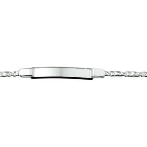 Zilveren armband plaatje 18cm 1005631