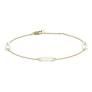 Gouden armband met parelmoer paperclip 2267YMP