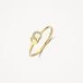 Gouden ring 2x ring zirkonia 1282YZI/54