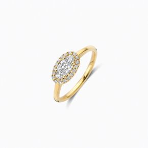 Blush gouden ring LG 0.65crt LG1052Y/54