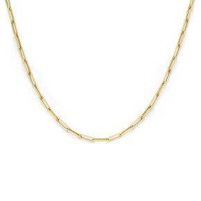 Gouden collier paperclip 60cm 3mm 4022854