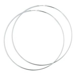 Zilveren oorringen 85mmx1,5mm 1015577