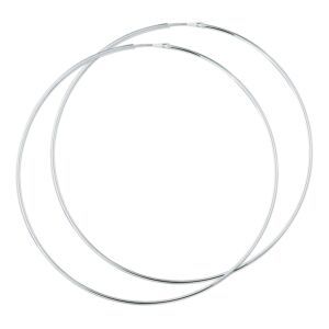 Zilveren oorringen 85mmx1,5mm 1015577