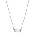 Zilveren collier infinity zirkonia 41+4cm 1318856