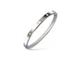 Boccia bangle titanium met geel en dia 0.015 03074-03
