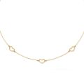 Gouden collier 3x hart JKN26.650
