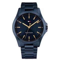 TH horloge heren staal/blauw pvd TH1710742