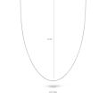 Witgouden collier 45cm 3010WGO/45 