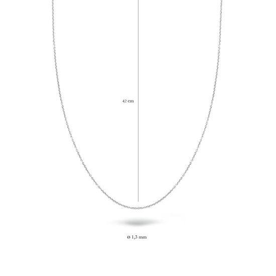 Witgouden collier 45cm 3010WGO/45 