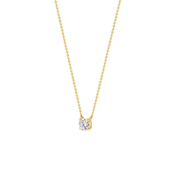 Gouden collier zirkona 3049YZI