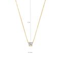 Gouden collier zirkona 3049YZI