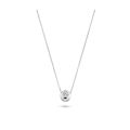 Witgouden collier gladom zirkonia 3052WZI