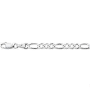 Zilveren collier figaro 4mm 60cm 1001938