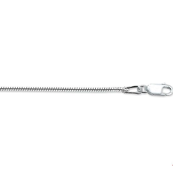 Zilveren collier slang rond 1.4mm 45cm 1017070