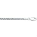 Zilveren armband vossestaart 2mm 19cm 1002292