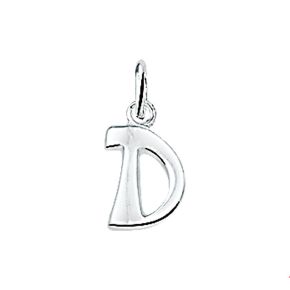 Zilveren hanger letter D 1002764