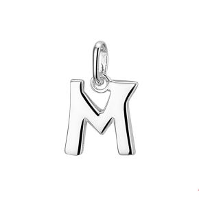 Zilveren hanger letter M 1002775