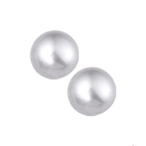 Zilveren oorstekers zoetwaterparel 8mm