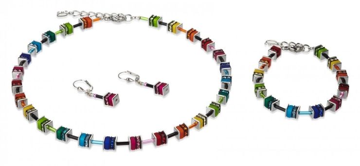 CdL collier multi color staal 4409/10-1500