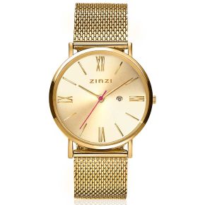 Zinzi horloge dames staal/geel Roman