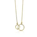 Gouden collier circle ZGC115