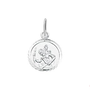 Zilveren hanger Christoffel 10mm 1004242