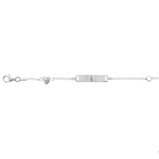 Zilveren plaat armband 11-13cm 1019315