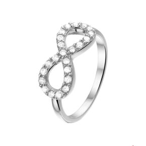 Zilveren dames ring
