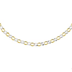 Gouden collier bicolor 43cm