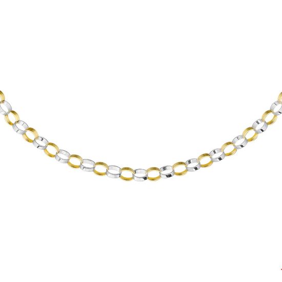 Gouden collier bicolor 43cm