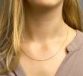 Gouden collier gourmet 50cm 1.2mm 4004605