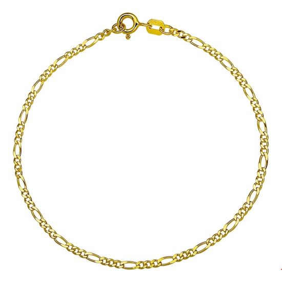 Gouden armband figaro 19cm 4003984