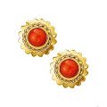 Gouden oorstekers bloedkoraal 4006042
