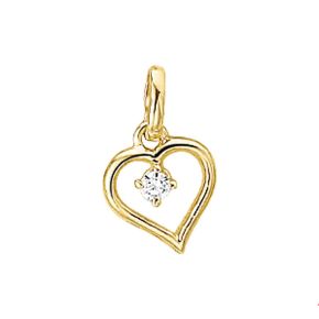 Gouden hanger hart zirkonia 4005748