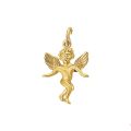 Gouden hanger engel mat/glans 4009508