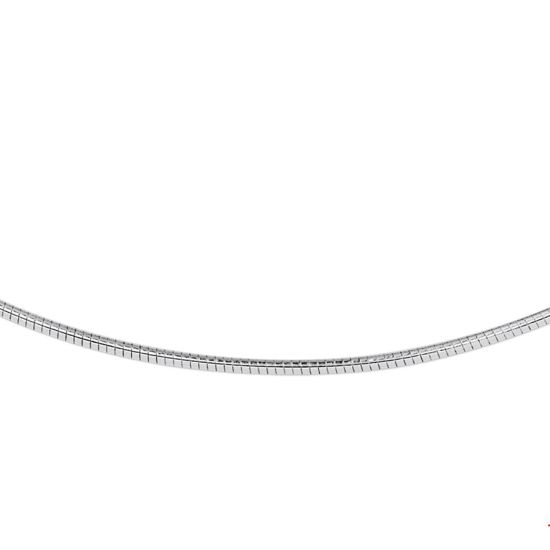 Witgouden collier omega rond 42cm 1.5mm 4100881
