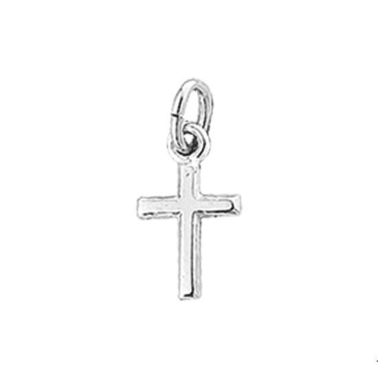 Witgouden hanger kruisje 4103442