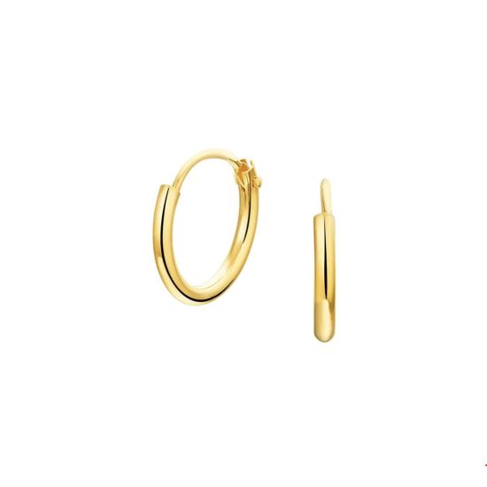 Gouden oorringen 1.3x11mm 4001308