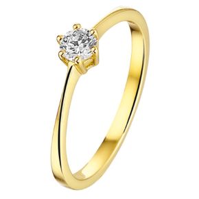 Gouden ring zirk mt 17.5 4014928