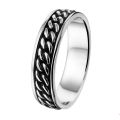 Zilveren ring geoxideerd mt19.5 1101293